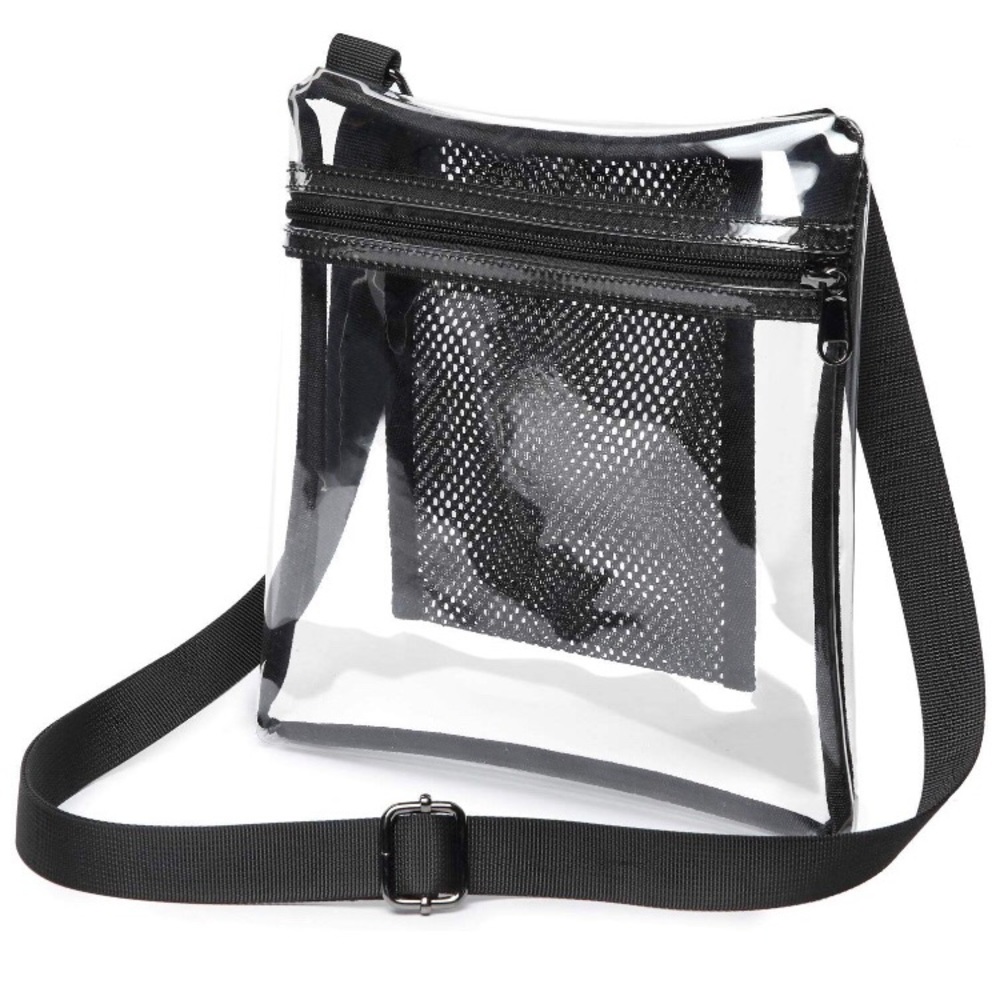 Clear transparent crossbody purse stadium approved
